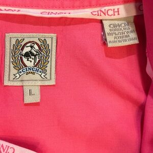 Cinch Bright Pink Collared Shirt